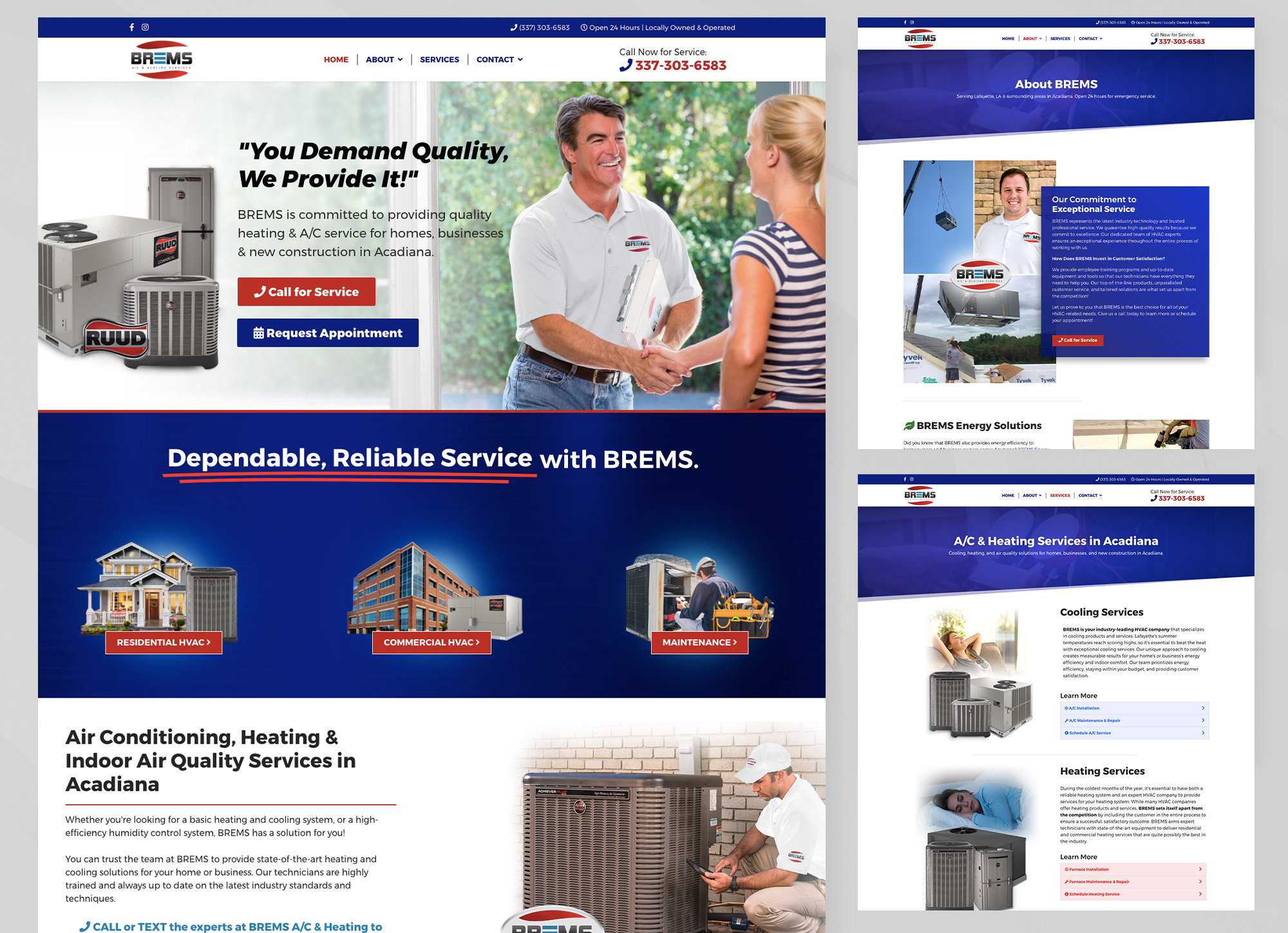 Website Design Brems Ac